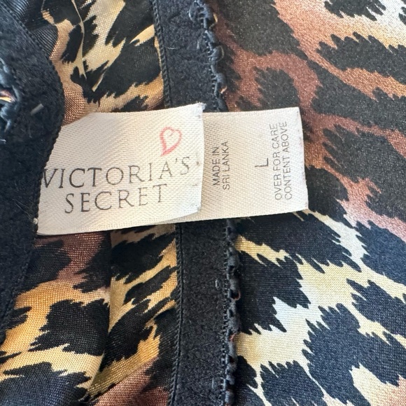 90s Victoria’s Secret Silky Satin Leopard Animal Print Vintage Half Slip L🔥🔥 - Picture 3 of 7